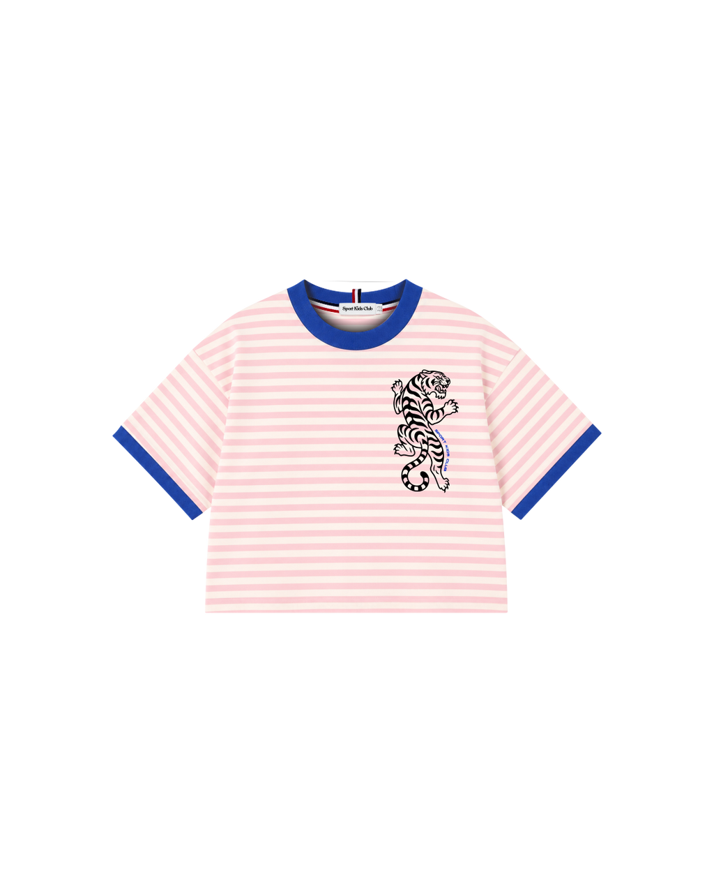 Camiseta Infantil Listrada Ringer Tiger em Super Cotton  KIDS3©