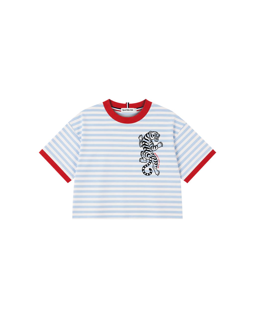 Camiseta Infantil Listrada Ringer Tiger em Super Cotton  KIDS3©