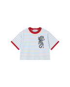 Camiseta Infantil Listrada Ringer Tiger em Super Cotton  KIDS3©