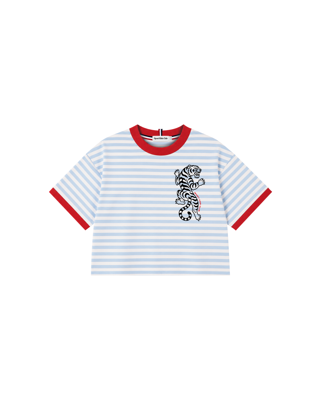 Camiseta Infantil Listrada Ringer Tiger em Super Cotton  KIDS3©