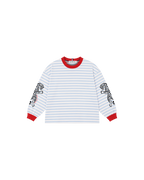 Camiseta Infantil Listrada M/L Ringer Tiger em Super Cotton  KIDS3©