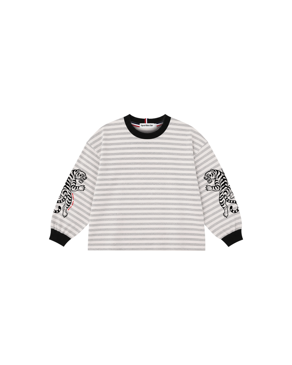Camiseta Infantil Listrada M/L Ringer Tiger em Super Cotton  KIDS3©