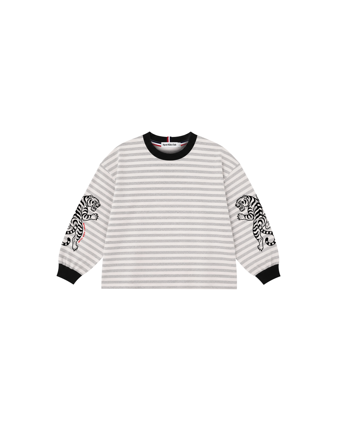 Camiseta Infantil Listrada M/L Ringer Tiger em Super Cotton  KIDS3©