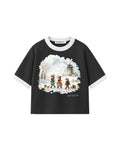 Camiseta Infantil Over ‘Fall’ Ringer Kids3©