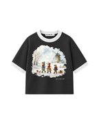 Camiseta Infantil Over ‘Fall’ Ringer Kids3©