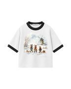 Camiseta Infantil Over ‘Fall’ Ringer Kids3©