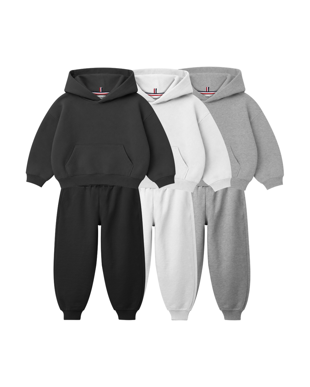 Conjunto Infantil Blusa Canguru/Calça Over-Fit em Moletom KIDS1© (Pack-6)