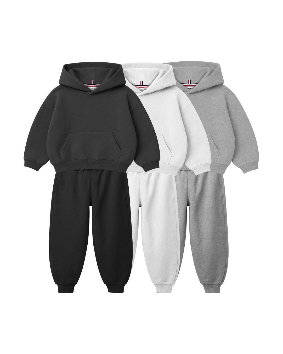 Conjunto Infantil Blusa Canguru/Calça Over-Fit em Moletom KIDS1© (Pack-6)