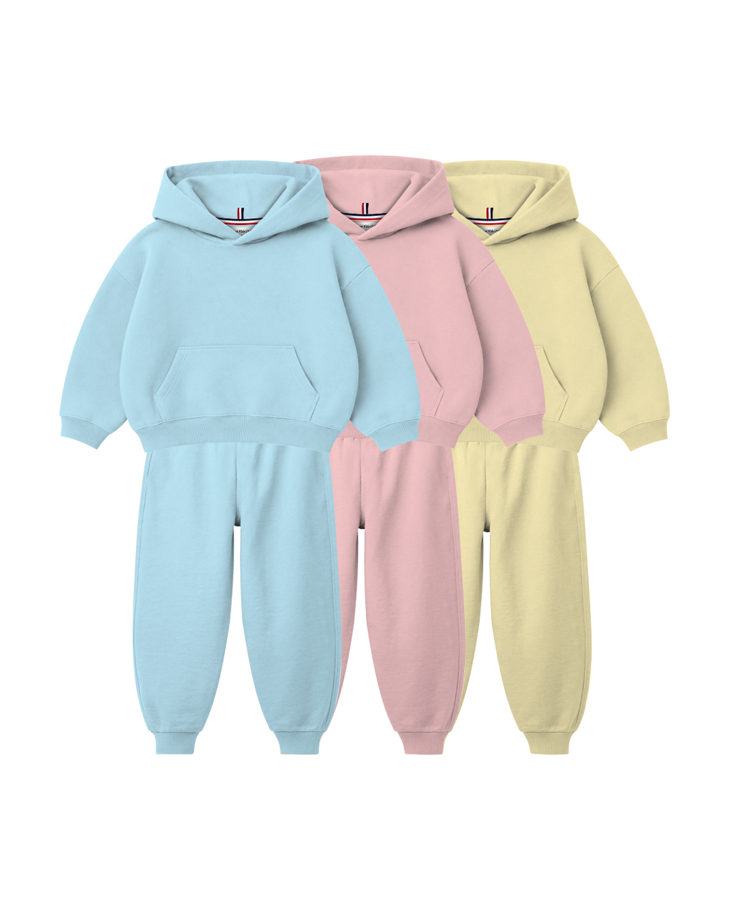 Conjunto Infantil Blusa Canguru/Calça Over-Fit em Moletom KIDS1© (Pack-6)