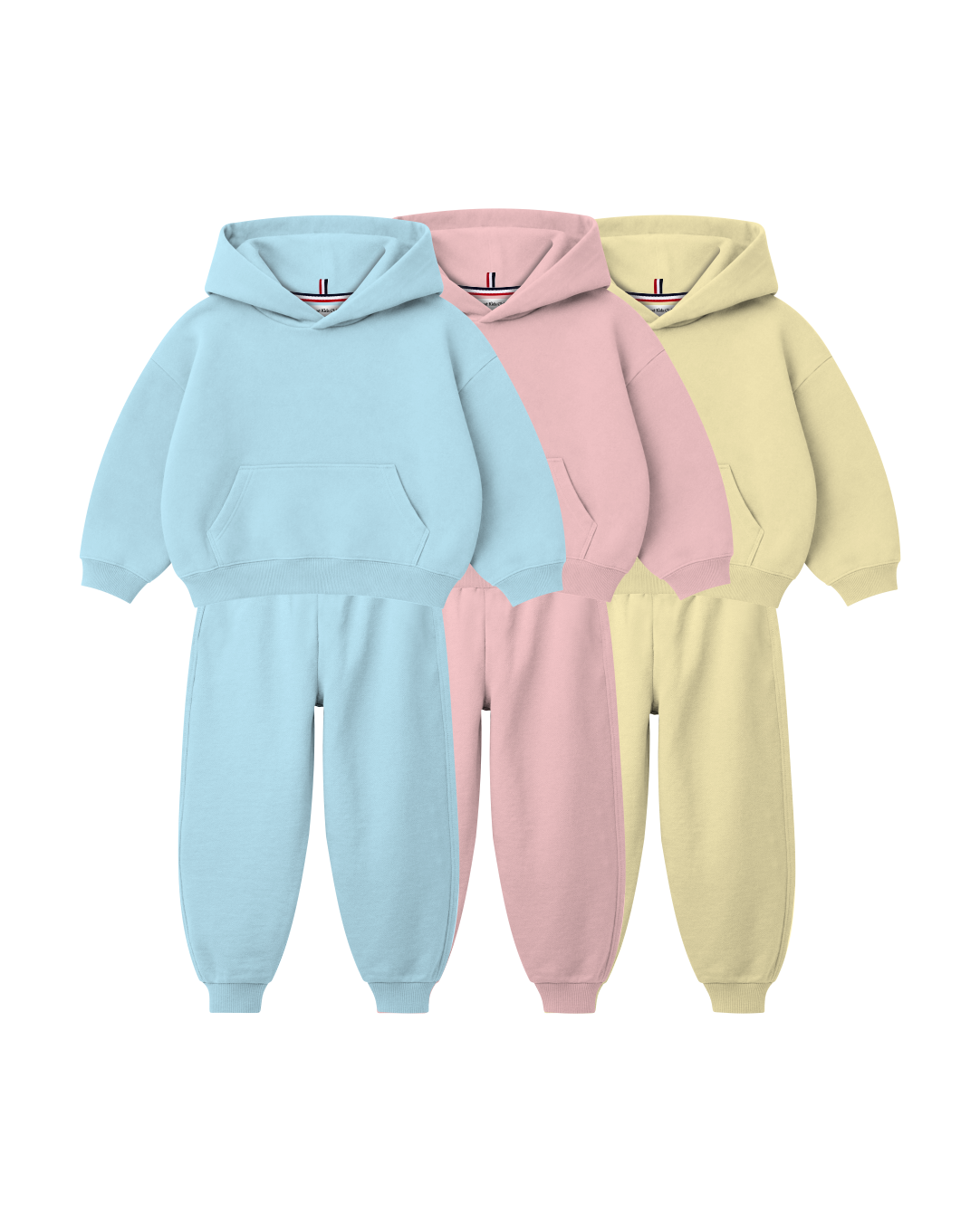 Conjunto Infantil Blusa Canguru/Calça Over-Fit em Moletom KIDS1© (Pack-6)