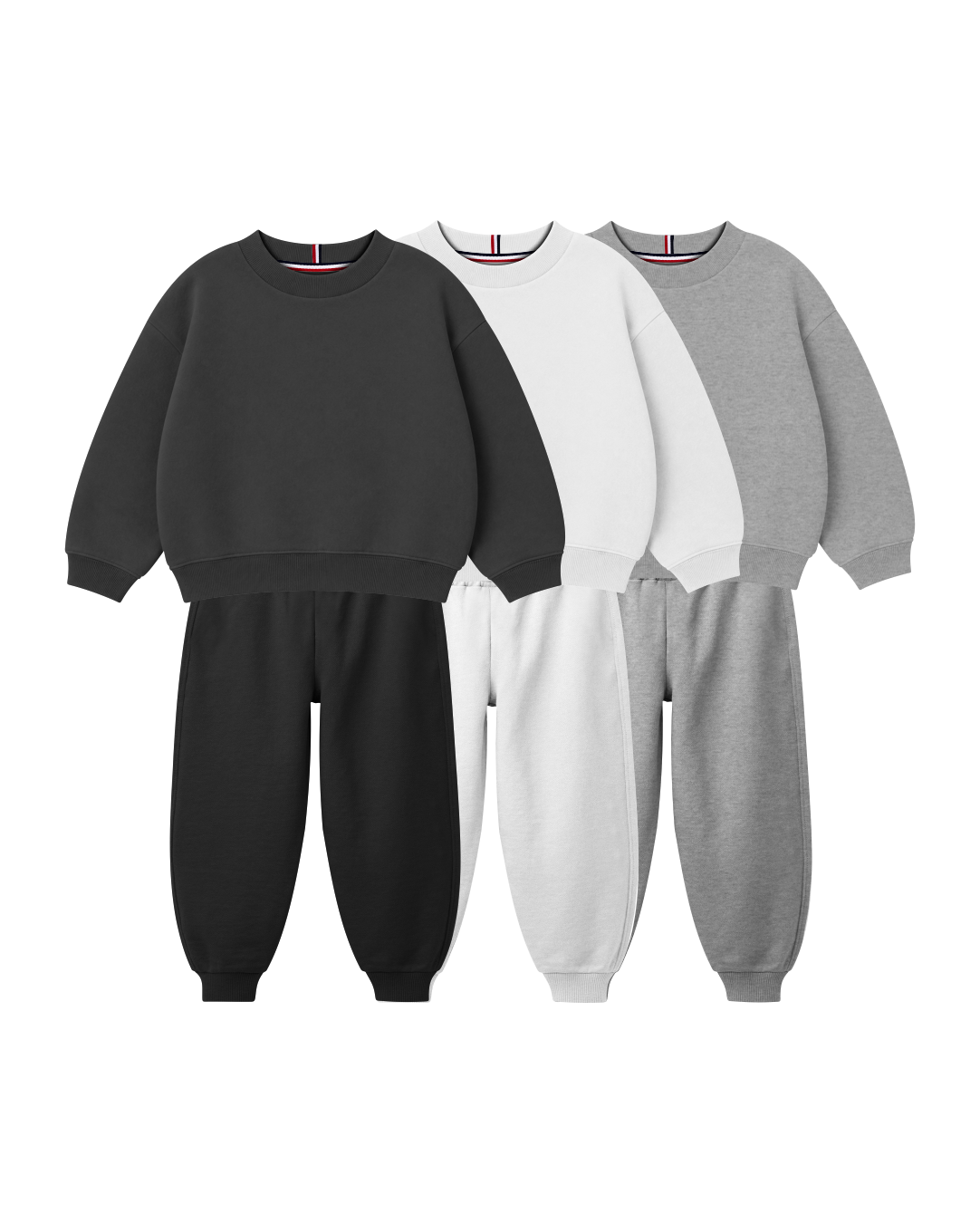 Conjunto Infantil Gola Careca/Calça Over-Fit em Moletom KIDS1© (Pack-6)
