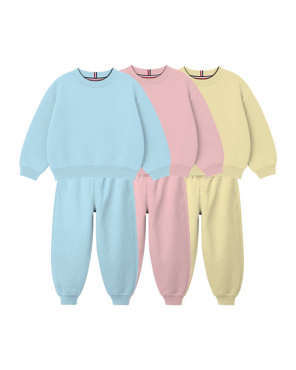 Conjunto Infantil Gola Careca/Calça Over-Fit em Moletom KIDS1© (Pack-6)