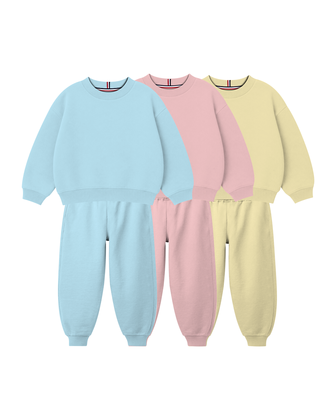 Conjunto Infantil Gola Careca/Calça Over-Fit em Moletom KIDS1© (Pack-6)