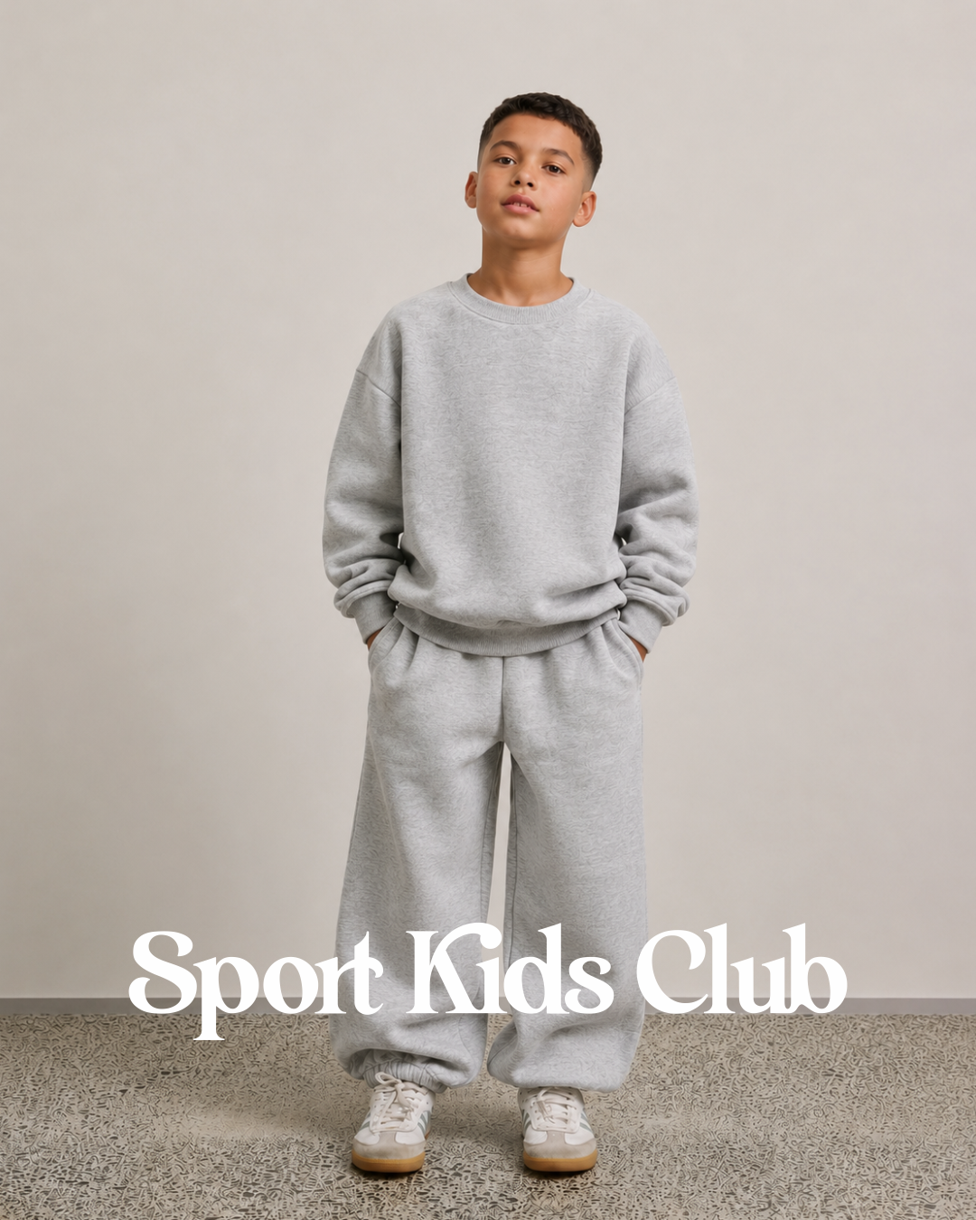 Conjunto Infantil Gola Careca/Calça Over-Fit em Moletom KIDS1© (Pack-2)