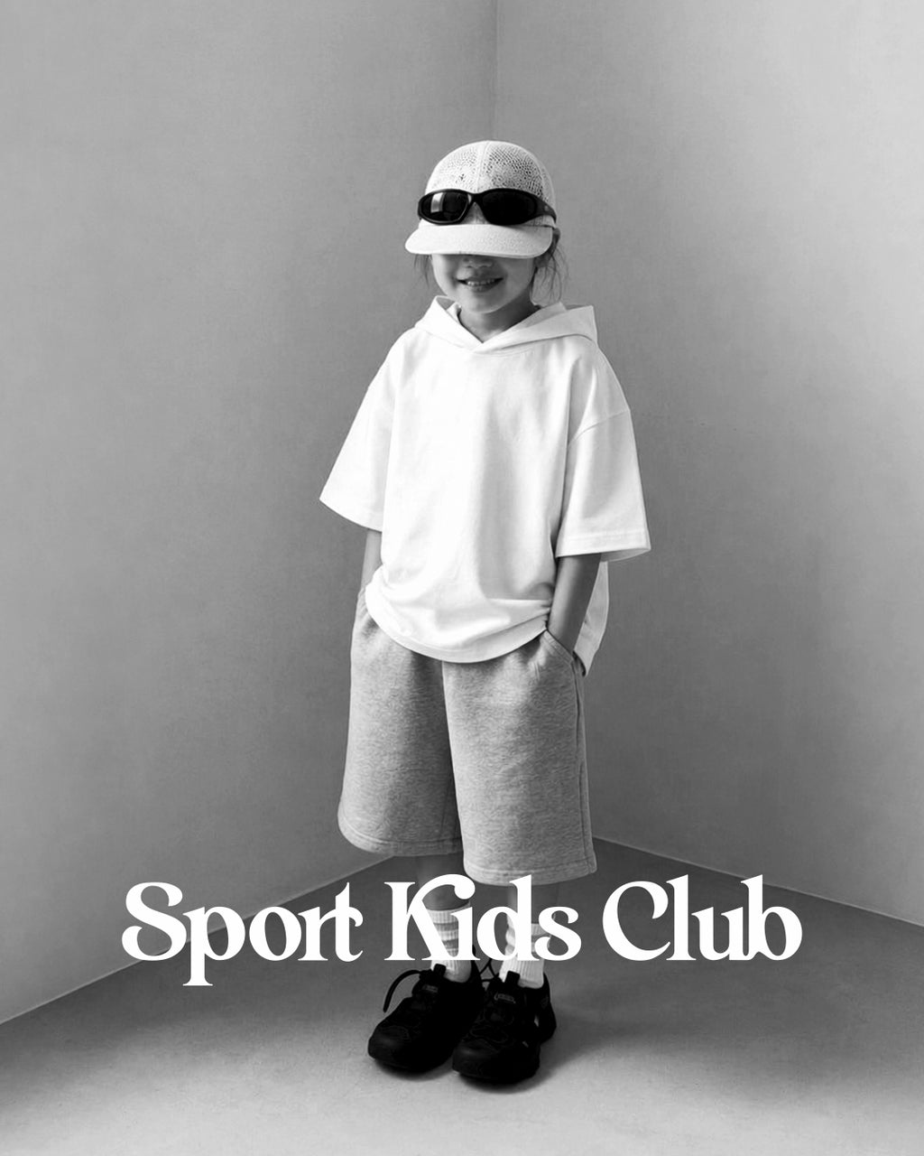 Blusa Infantil Capuz Manga Curta Over Fit em Moletom KIDS1©
