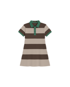 Vestido Infantil "Rugby Striped"  Evasê em Algodão DELUXE©