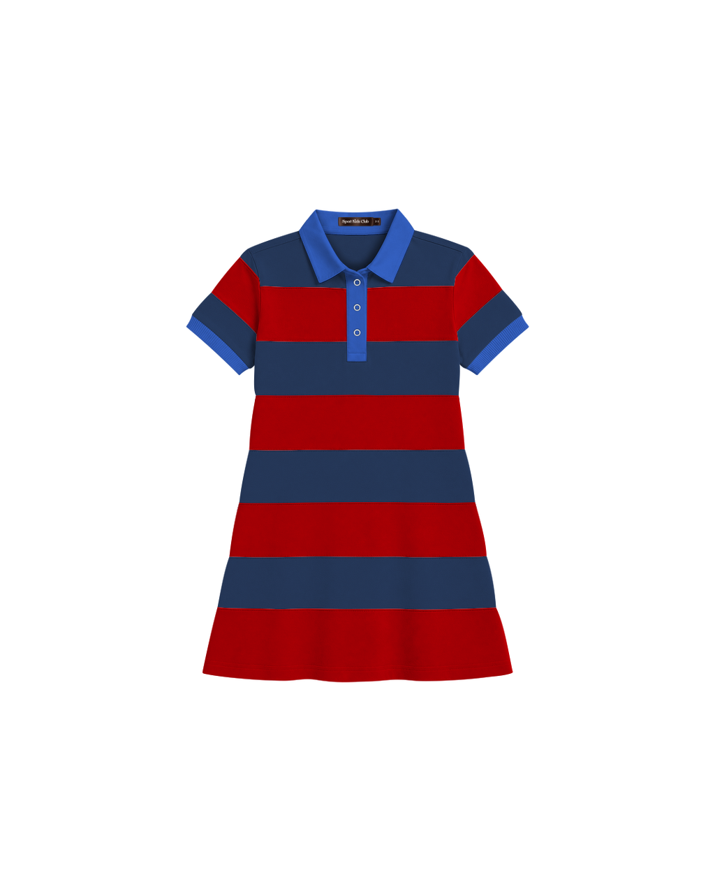 Vestido Infantil "Rugby Striped"  Evasê em Algodão DELUXE©