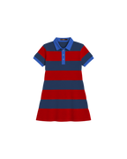 Vestido Infantil "Rugby Striped"  Evasê em Algodão DELUXE©