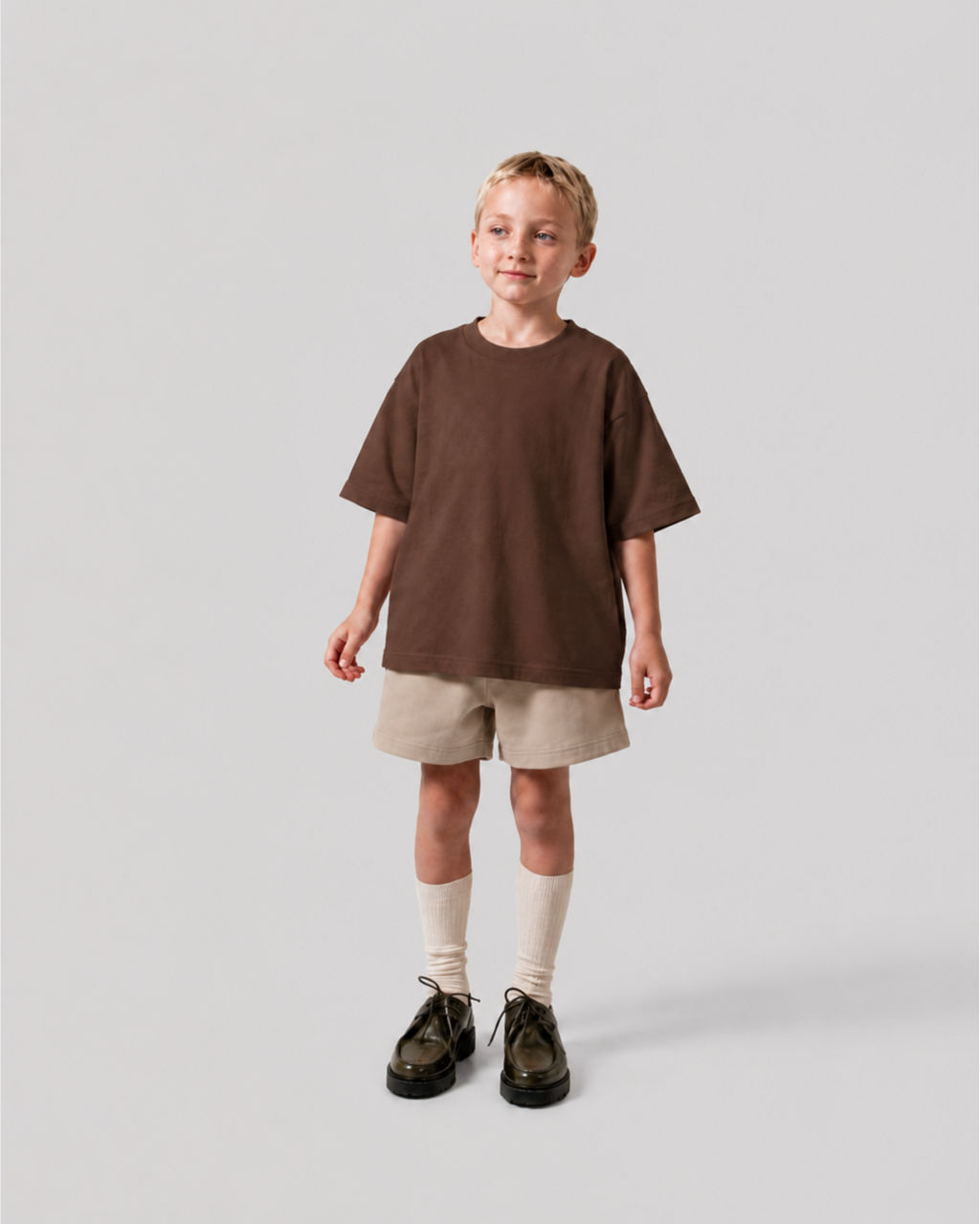 Bermuda Infantil Over-Fit em Moletom DESERT CAMO©
