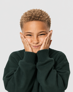 Blusa Infantil Gola Careca Over Fit em Moletom DESERT CAMO©