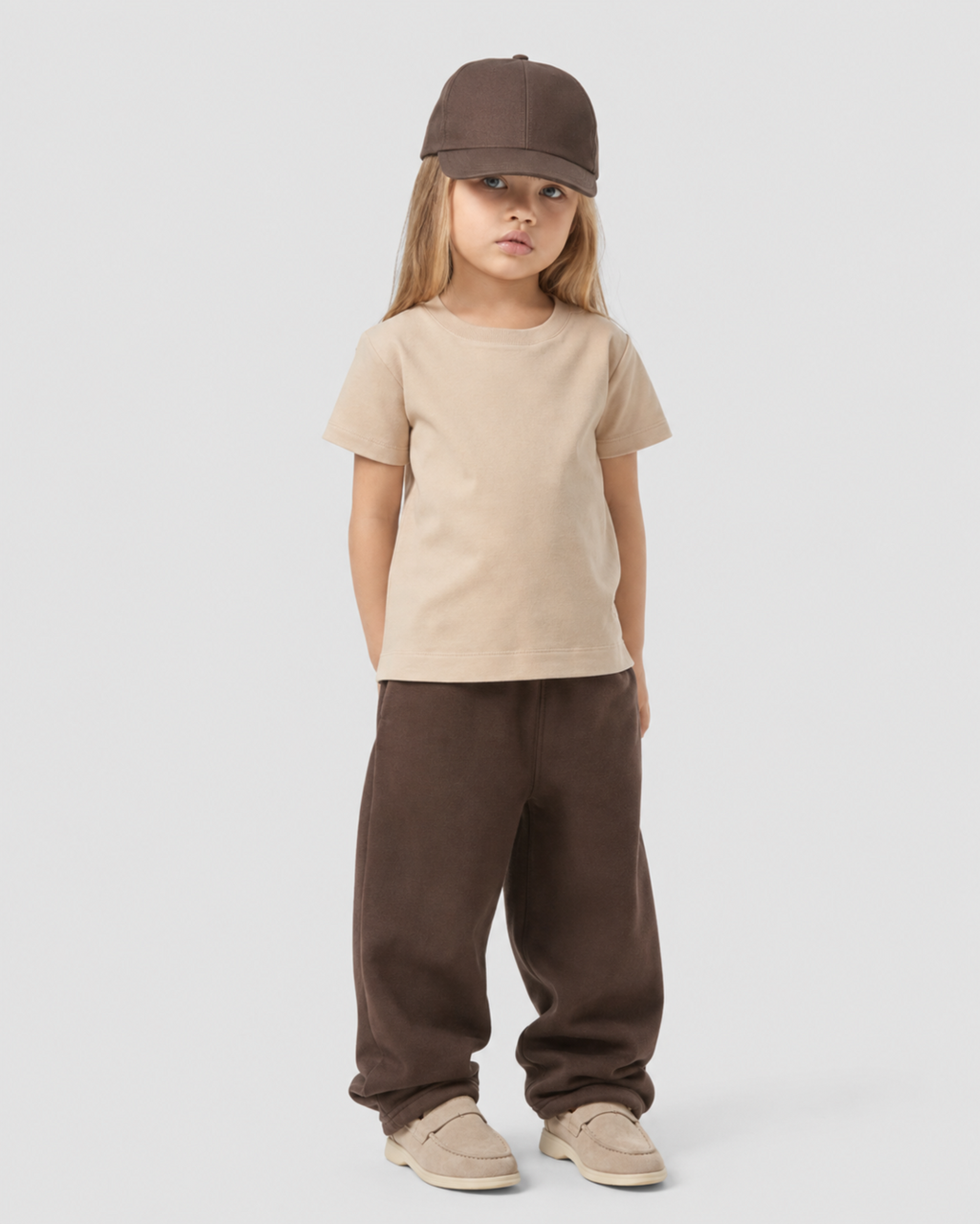 Calça Infantil Baggy Over-Fit em Moletom DESERT CAMO©