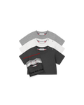 Camiseta Infantil Over-Fit em Malha BABY1© PACK-3