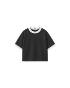 Camiseta Infantil Over-Fit Ringer em Moletom KIDS2©