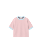 Camiseta Infantil Over-Fit Ringer em Moletom KIDS2©