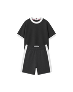Conjunto Infantil Oversized-Fit Ringer 1 Camiseta 1 Bermuda KIDS2© (Pack-2)