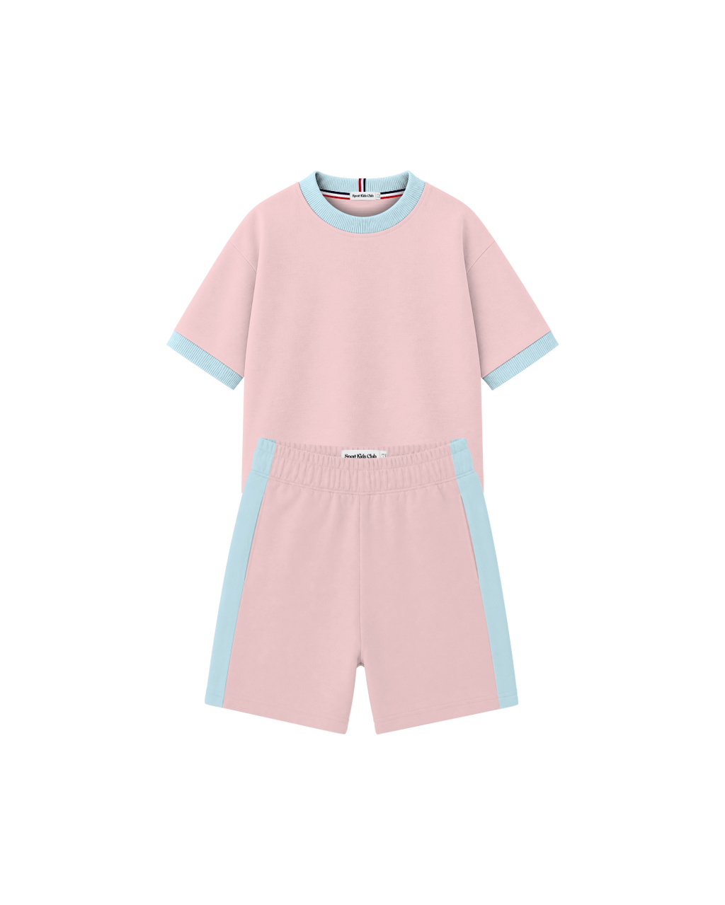 Conjunto Infantil Oversized-Fit Ringer 1 Camiseta 1 Bermuda KIDS2© (Pack-2)