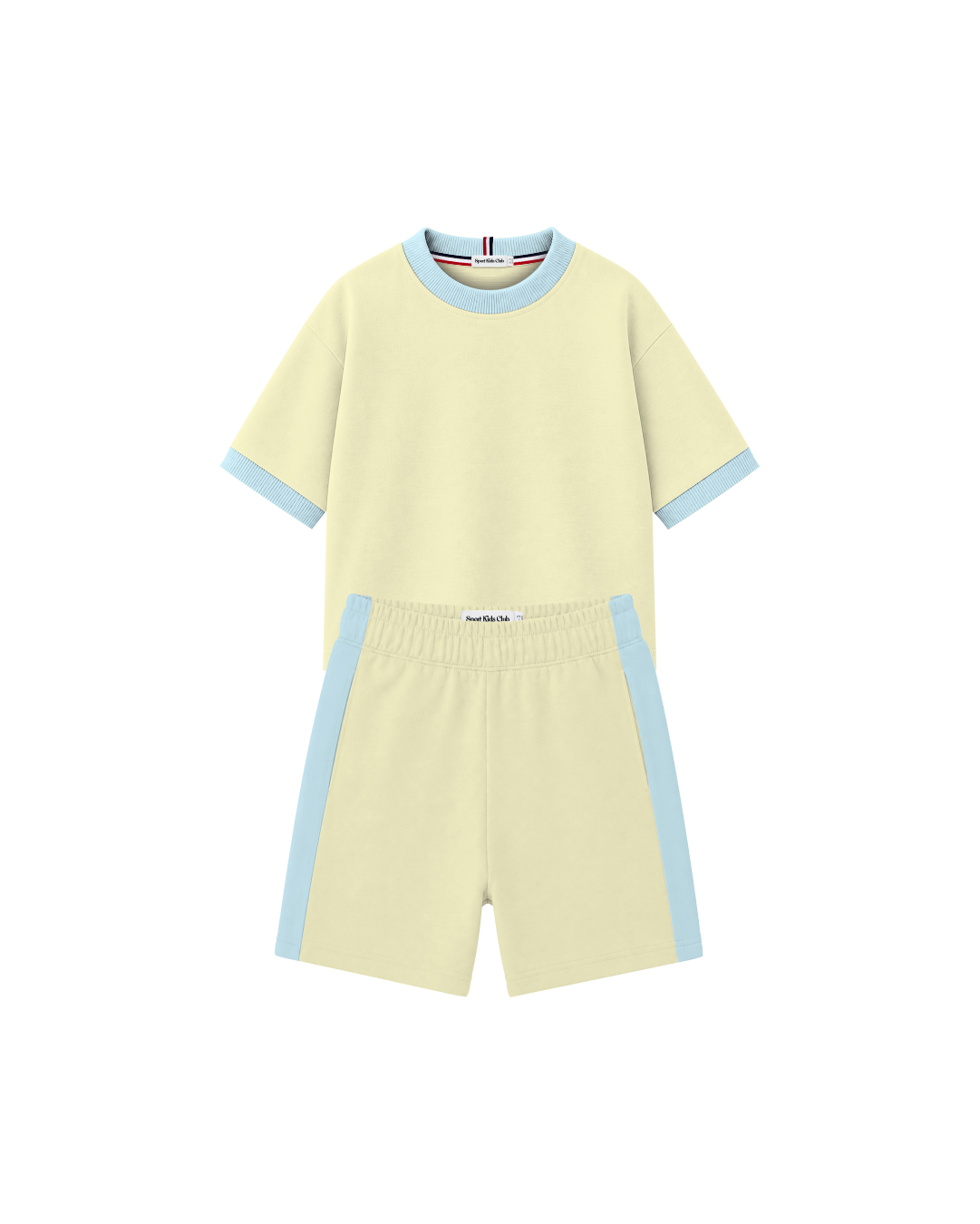 Conjunto Infantil Oversized-Fit Ringer 1 Camiseta 1 Bermuda KIDS2© (Pack-2)