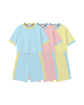 Conjunto Infantil Oversized-Fit Ringer 3 CamisetaS 3 BermudaS KIDS2© (Pack-6)