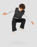 Colete Infantil Gola V Over Fit em Moletom KIDS1©