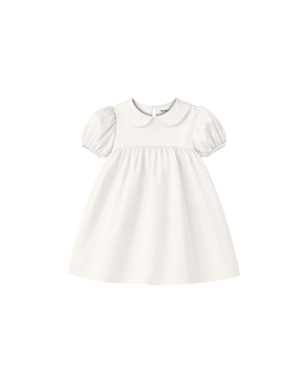 Vestido Infantil "Império" Gola Bonéca Madrepérola em Algodão Egípicio DELUXE©