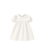 Vestido Infantil "Império" Gola Bonéca Madrepérola em Algodão Egípicio DELUXE©