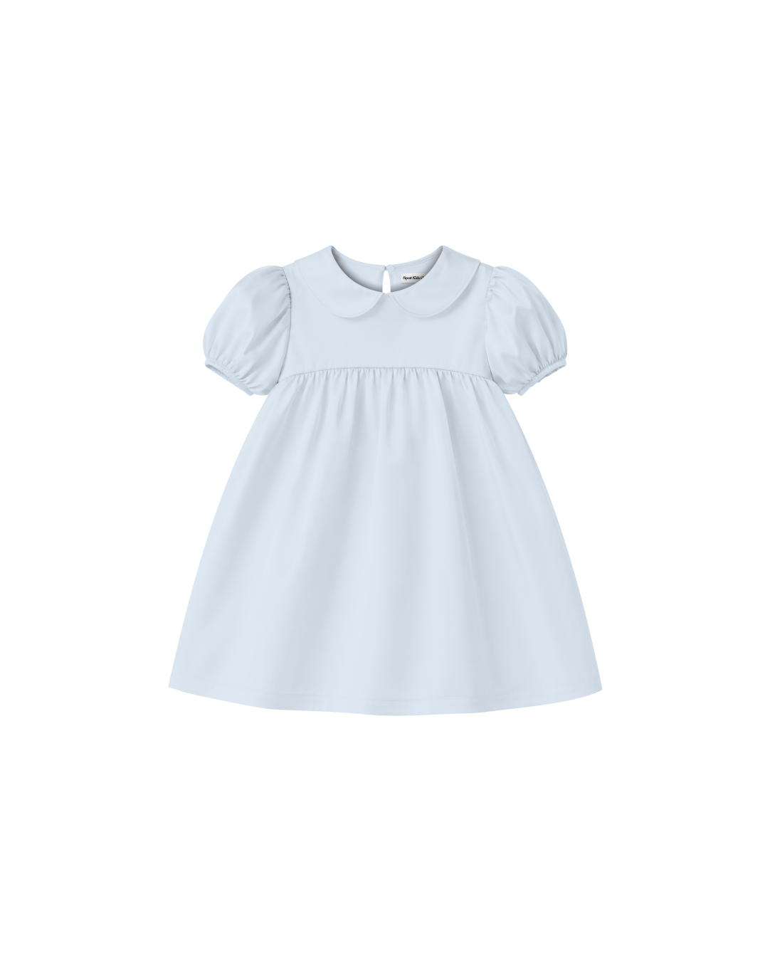 Vestido Infantil "Império" Gola Bonéca Madrepérola em Algodão Egípicio DELUXE©