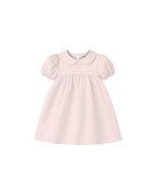 Vestido Infantil "Império" Gola Bonéca Madrepérola em Algodão Egípicio DELUXE©