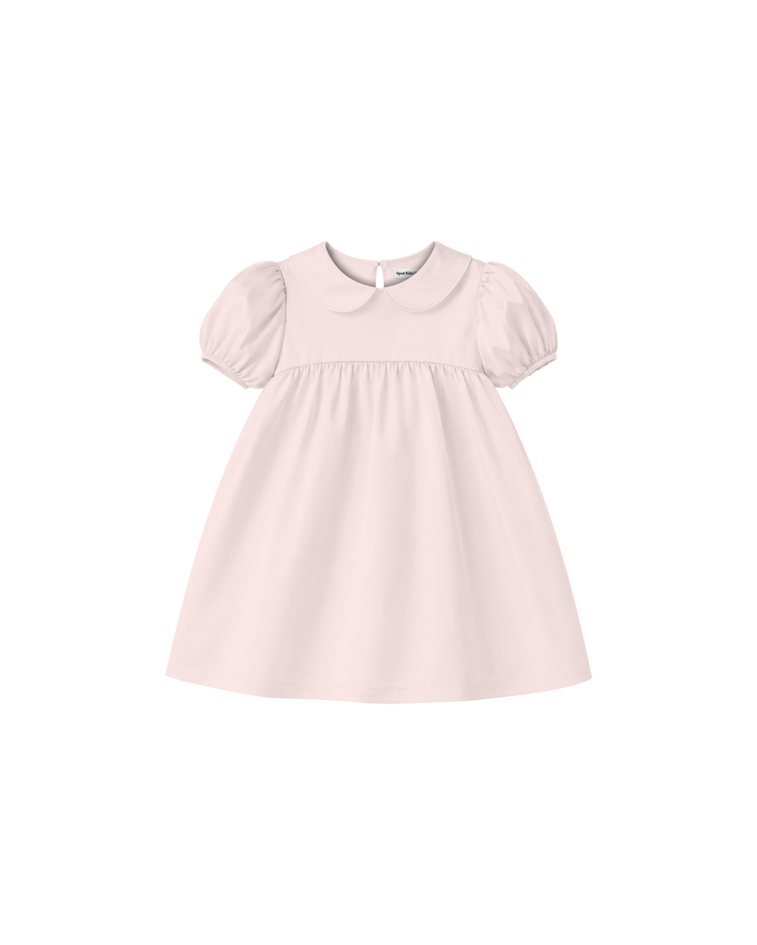 Vestido Infantil "Império" Gola Bonéca Madrepérola em Algodão Egípicio DELUXE©