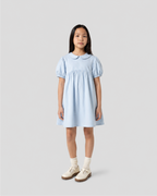 Vestido Infantil "Império" Gola Bonéca Madrepérola em Algodão Egípicio DELUXE©