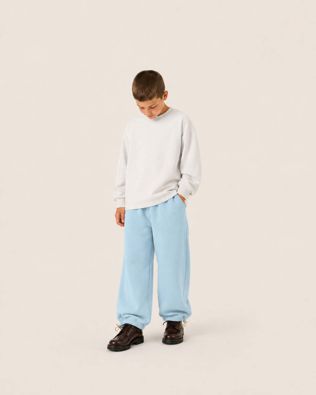 Calça Infantil Baggy Over-Fit em Moletom KIDS1©