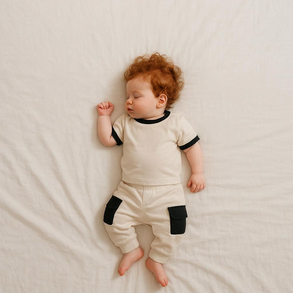 Calça Infantil Cargo Regular Fit em Moletom BABY2©