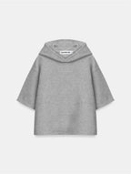 Blusa Infantil Capuz Manga Curta Over Fit em Moletom KIDS1©