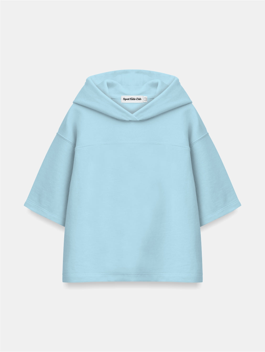 Blusa Infantil Capuz Manga Curta Over Fit em Moletom KIDS1©