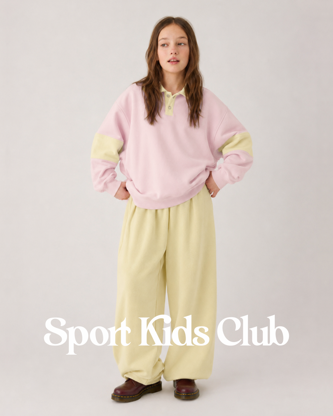 Blusa Infantil Polo Rugby Over Fit em Moletom KIDS2©