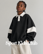 Blusa Infantil Polo Rugby Over Fit em Moletom KIDS2©