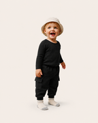 Calça Infantil Cargo Regular Fit em Moletom BABY1©