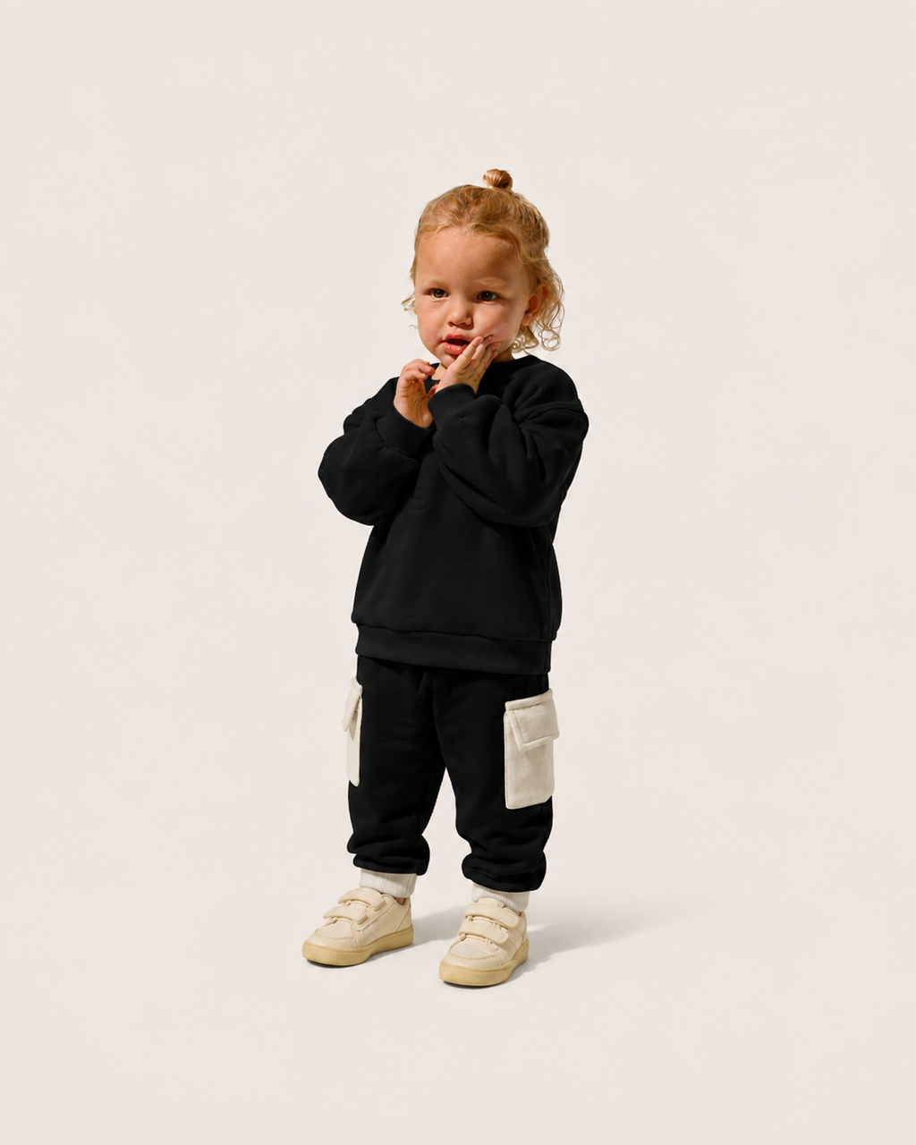 Calça Infantil Cargo Regular Fit em Moletom BABY2©