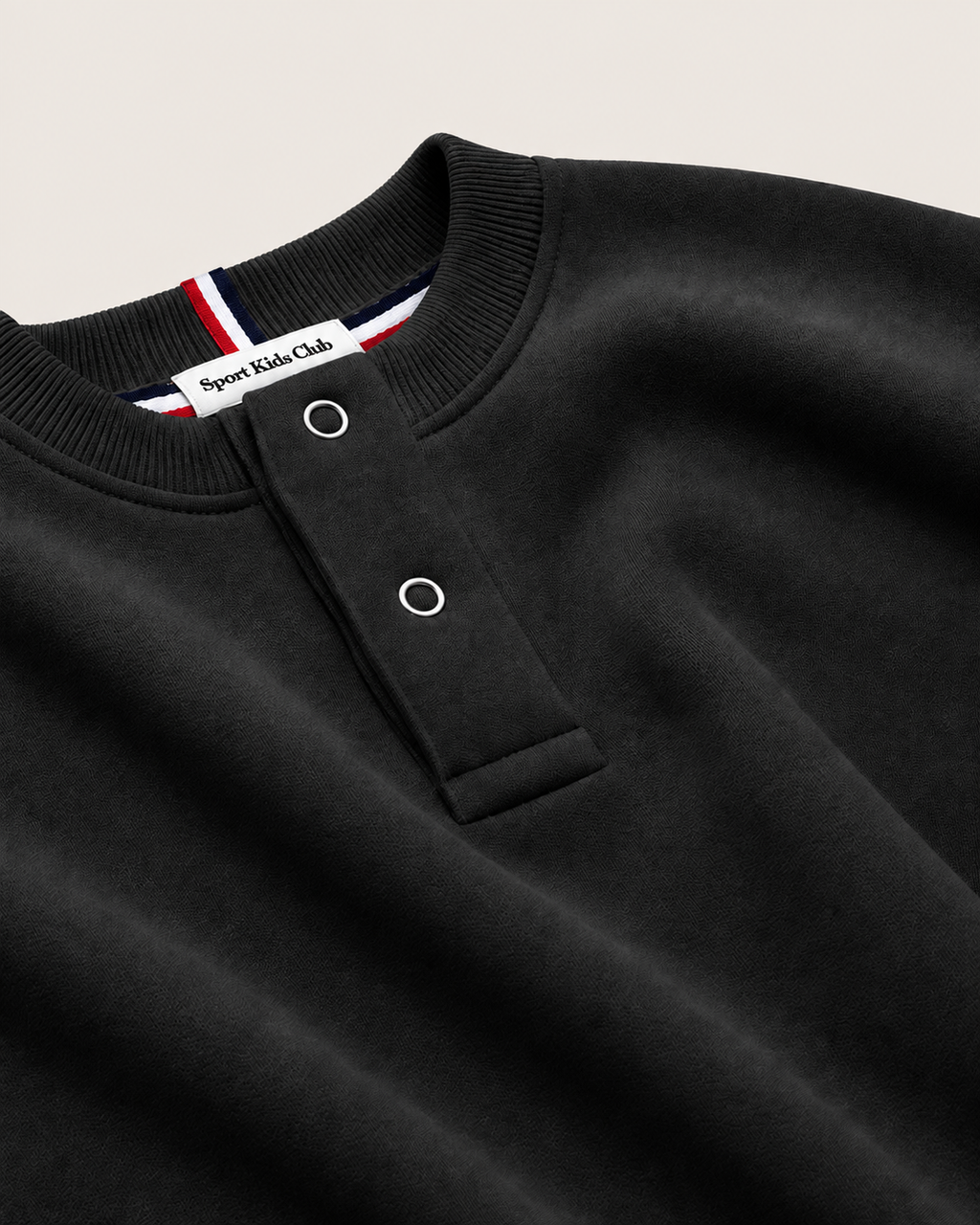 Blusa Infantil Henley Careca Over Fit em Moletom BABY1©